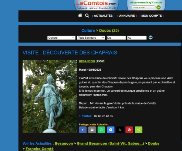 Le Comtois.com 11 août 2025