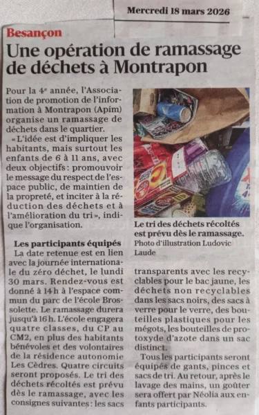 Montraprop' Est Républicain 18 mars 2026