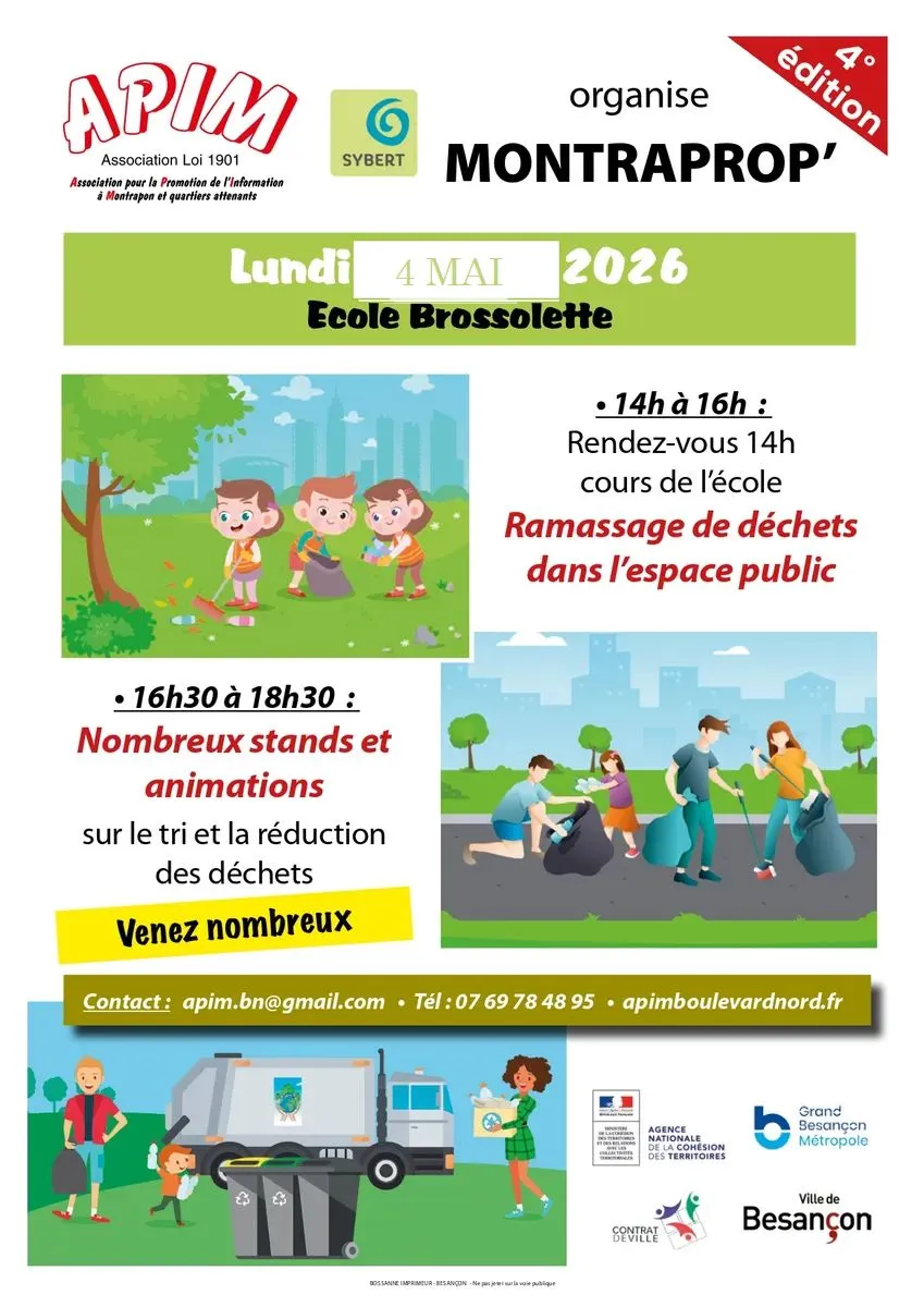 ATTENTION ! Montraprop' reporté au 4 MAI 2026